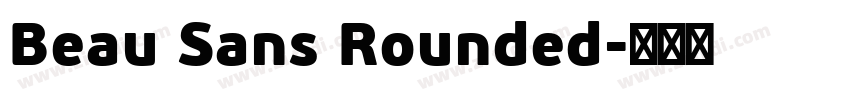 Beau Sans Rounded字体转换